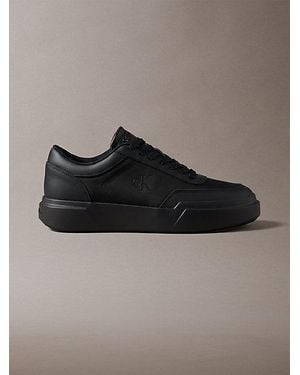 Calvin Klein Leather Durable Traction Chunky Trainers - Brown