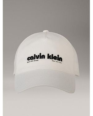 Calvin Klein Logo-Kappe Aus Twill - Grau