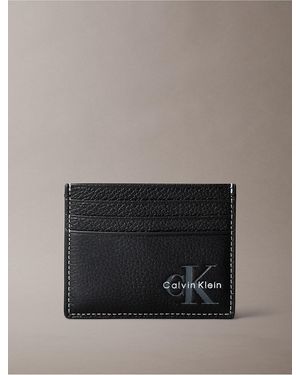 Calvin Klein Monologo Card Case - Gray