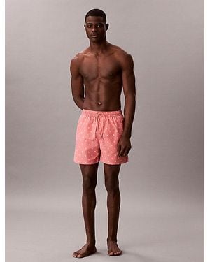 Calvin Klein Medium Drawstring Swim Shorts Essentials - Pink