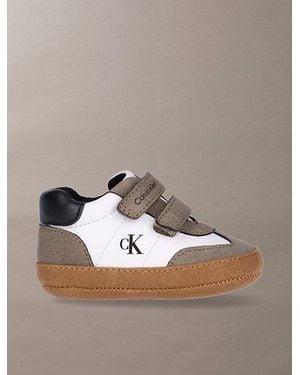 Calvin Klein Jeans Baby Signature Velcro Trainers - Metallic
