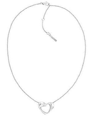 Calvin Klein Collar con colgante de corazón - Blanco
