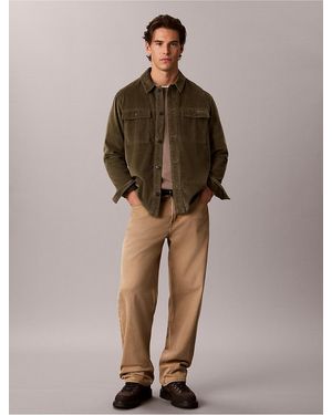 Calvin Klein Calvin Klein Corduroy Relaxed Shirt Jacket - Brown