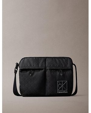 Calvin Klein Water Repellent Ripstop Crossbody Camera Bag - Black