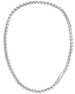 Calvin Klein Bold Cable Chain Necklace Iconic Id - Metallic