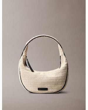 Calvin Klein Sac Hobo En Raphia - Métallisé