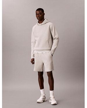 Calvin Klein Performance Double Knit Gym Shorts - Natural