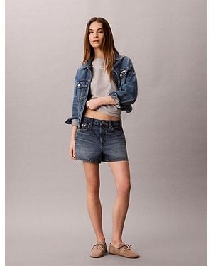 Calvin Klein Jeans Soft Cotton Badge T-Shirt - Blue