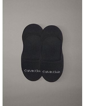 Calvin Klein 2Er-Pack Feuchtigkeitsableitende No-Show-Socken - Schwarz