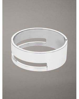 Calvin Klein Minimalistic Stainless Steel Bangle - Grey