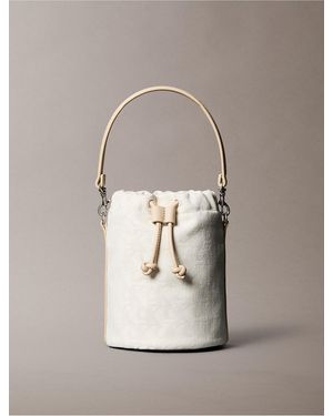Calvin Klein Allover Monogram Bucket Bag - Multicolor