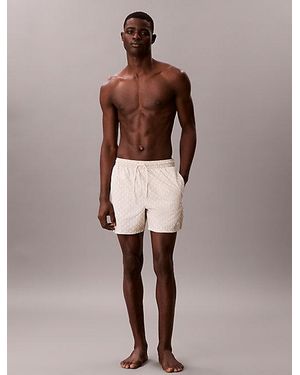 Calvin Klein Medium Drawstring Swim Shorts Essentials - Brown