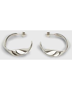 Calvin Klein Pendientes de aro retorcidos - Multicolor