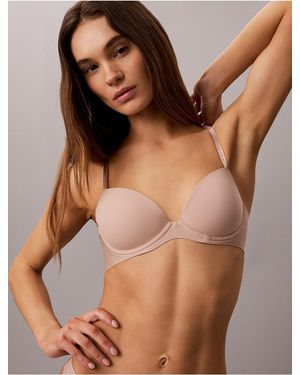 Calvin Klein Perfectly Fit Custom Lift Demi Bra - Brown