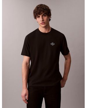 Calvin Klein T-Shirt Taglio Relaxed Con Logo Matchbox - Nero