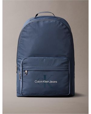 Calvin Klein Embossed Monogram Backpack in Gray for Men | Lyst display picture 3