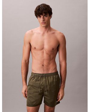 Calvin Klein Medium Drawstring Swim Shorts - Green