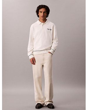 Calvin Klein Jeans Embroidered Logo Polo Sweatshirt - Multicolour