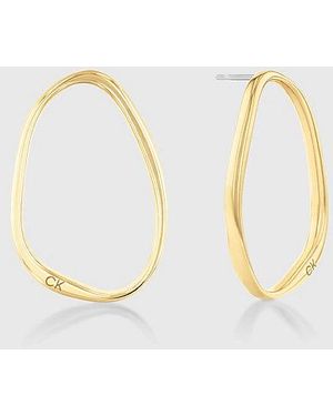 Calvin Klein Pendientes estilo colgante alargados - Metálico