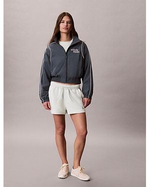Calvin Klein Shorts de chándal holgados de felpa de algodón - Verde
