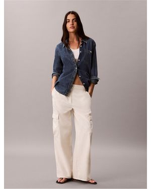 Calvin Klein Calvin Klein Soft Twill Cargo Pants - Multicolor