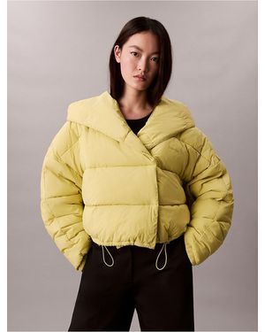 Calvin Klein Water Repellent Blanket Puffer Jacket - Natural