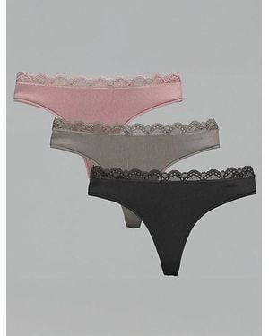 Calvin Klein 3-Pack String - Grijs