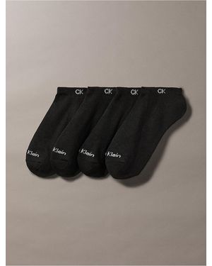Calvin Klein Basic Cushion No Show 6-Pack Socks - Black