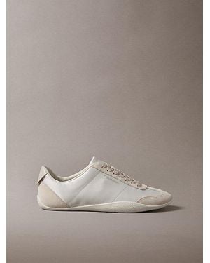 Calvin Klein Satin Hybrid Ballet Trainers - Grey