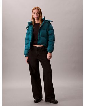 Calvin Klein Short Down Puffer Jacket - Blue