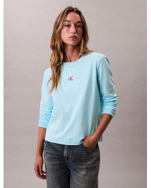 Calvin Klein Ombre Logo Graphic Classic T-Shirt - Blue