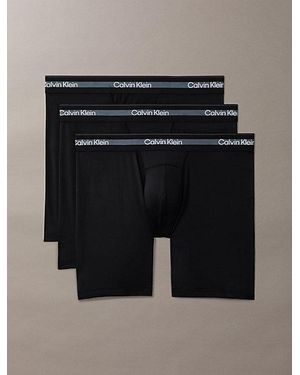 Calvin Klein 3-Pack Lange Boxers - Zwart