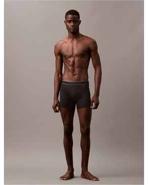 Calvin Klein Tonal Logo Micro Boxer Brief - Brown