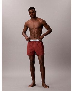 Calvin Klein Boxers Heritage Cotton Poplin - Brown