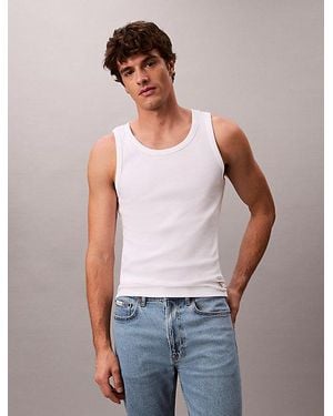 Calvin Klein Jeans Ribbed Tank Top - Multicolour
