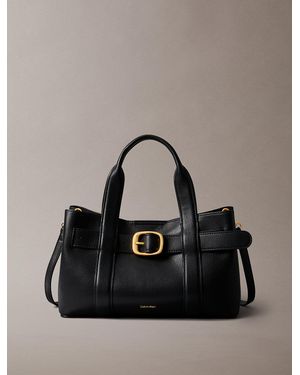 Calvin Klein Belted Small Tote Bag - Grey