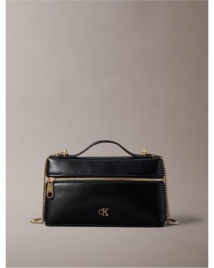 Calvin Klein Monogram Chain Beauty Case - Gray