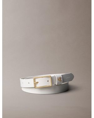 Calvin Klein Full Grain Leather Logo Belt - Multicolour