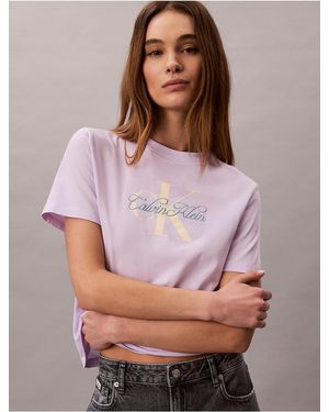Calvin Klein Calvin Klein Script Monologo Graphic Classic T-Shirt - Pink