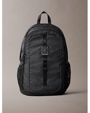 Calvin Klein Emblem Logo Backpack - Black