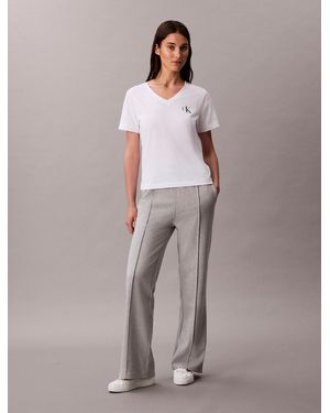 Calvin Klein Cotton Terry Track Trousers - Grey