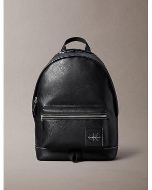 Calvin Klein Zaino Trolley Martellato Con Logo Distintivo - Grigio