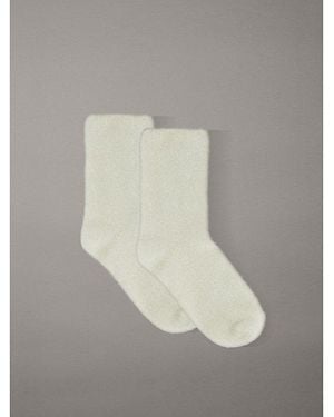 Calvin Klein Jeans 2 Pack Fluffy Soft Crew Socks - Grey