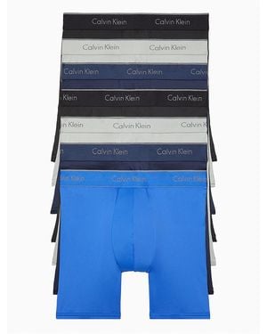 Calvin Klein Micro Stretch 7-Pack Boxer Brief - Blue