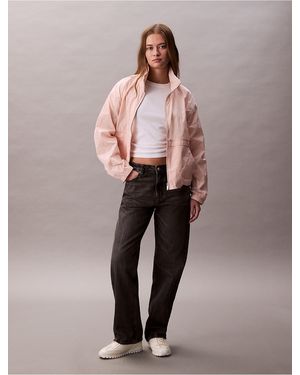 Calvin Klein Calvin Klein Lightweight Windbreaker Jacket - Pink
