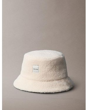 Calvin Klein Bouclé Bucket Hat - Naturel