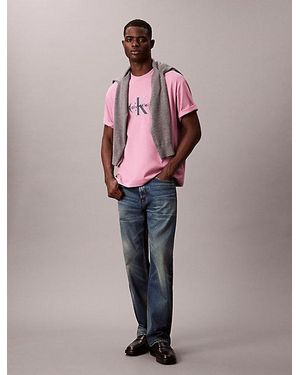 Calvin Klein Lässiges T-Shirt Mit Monologo-Grafik - Pink