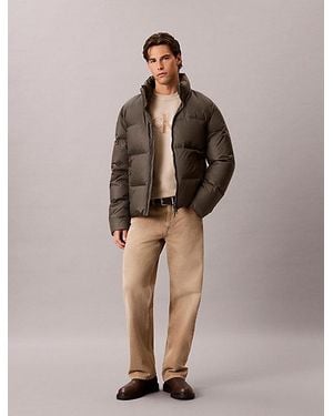 Calvin Klein Down Puffer Jacket - Brown