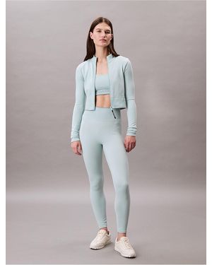 Calvin Klein Calvin Klein Rib Sport Cropped Jacket - Gray