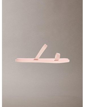 Calvin Klein Finni Jelly Double Strap Sandals - Grey